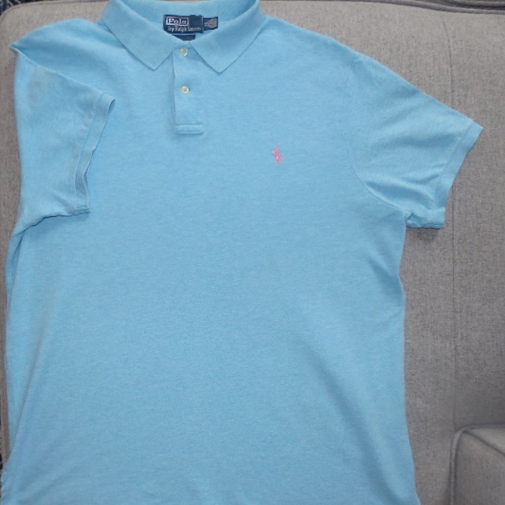 Polo Ralph Lauren Light Blue Men's Polo Shirt XL